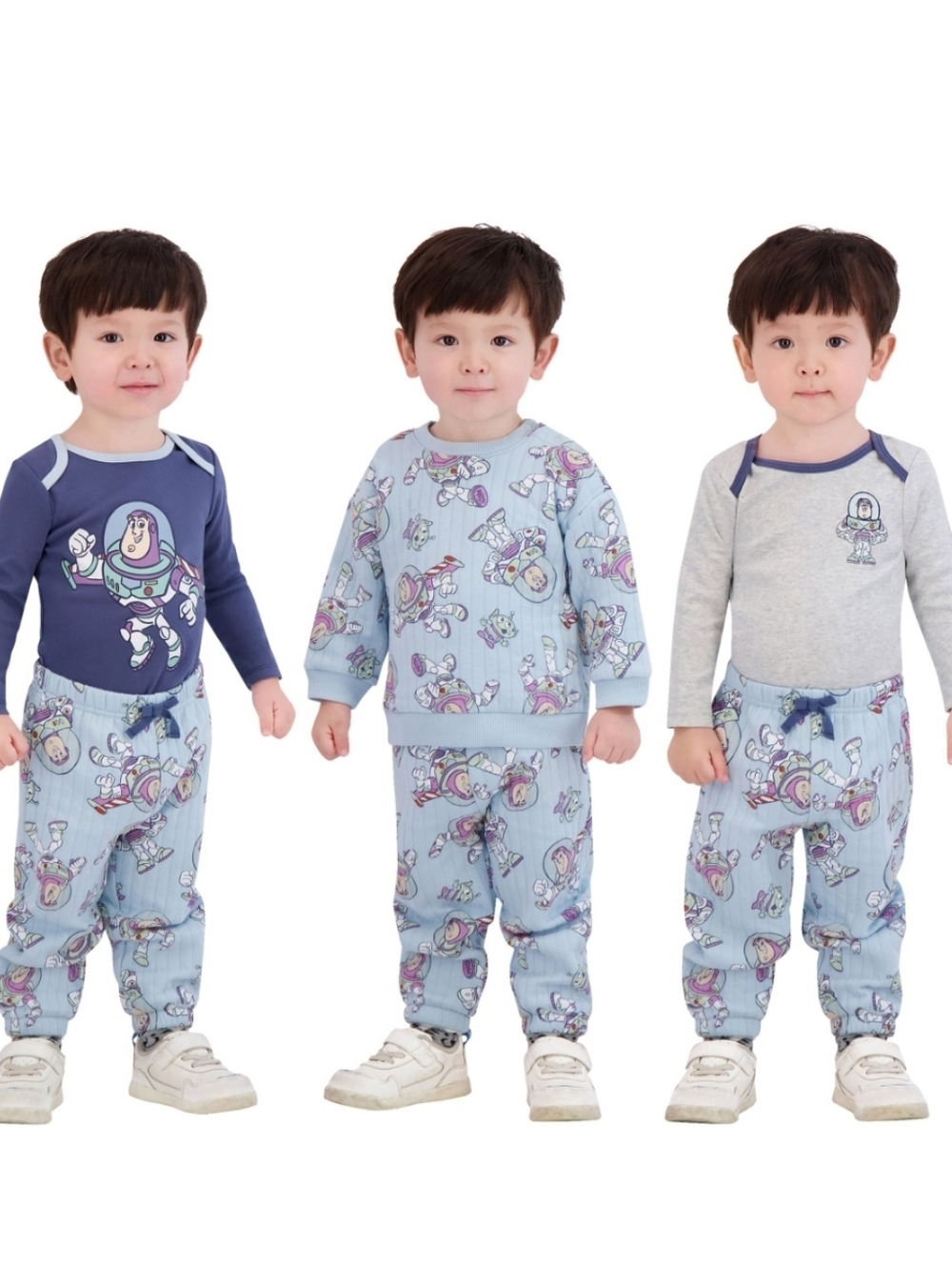 (Ew)Disney  Character Baby Buzz Lightyear 4piece Ribbed Set